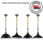 Ledsone Industrial Metal Ceiling Pendant Light Modern Hemp Retro Lamp. Fixed Price $25.75.