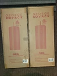 2 New Lot Of Two George Kovacs Grid Light Mini Pendant Brushed Nickel P5746-084. Fixed Price $129.99.