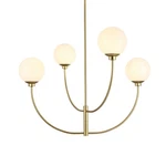 Elegant Lighting LD814D36 Nyomi 36"W Chandelier - Brass. Fixed Price $148.75.