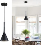 Lighting Farmhouse Black Cone Pendant 1-LIGHT Small Industrial Kitc.... Fixed Price $54.26.