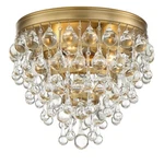 Crystorama Calypso Light Vibrant Flush Mount, Gold 135-VG. Fixed Price $438.00.