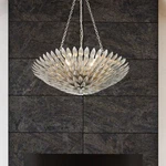 Crystorama Broche 24" Wide Antique Silver Chandelier. Fixed Price $758.40.