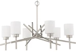 Craftmade 54626 Cadence Light 32"W Pillar Candle Chandelier - Nickel. Fixed Price $160.04.