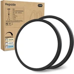 2PACK Flush Mount Led Ceiling Light Fixture Black, 12INCH 28WATT, Dimmable & .... Fixed Price $60.16.