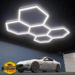 Litezone Hexagon Garage Led Lights 240W 5000K Daylight Modular Shop Lighting. Fixed Price $77.99.