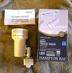 Hampton Bay 1-LIGHT Led Linear Track Lighting Mini Step Head White 1004 613 003. Fixed Price $14.99.