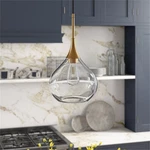 Henn&hart 9" Brass Metal/glass Pendant. Fixed Price $94.99.