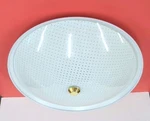 Vintage 1965 White Ceiling Round Bedroom 2-LIGHT Fixture 12" Puritan New P-160. Fixed Price $72.95.