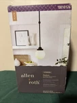 Allen + Roth Webner Pendant Oil Rubbed Bronze White Glass Shade. Fixed Price $23.65.