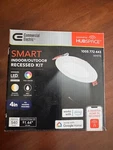 Commercial Electric 4 In. Smart Select Cct Ultra Slim Led Recessed Light Kit. Fixed Price $14.99.