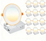 12PACK 6 Inch 5CCT Led Recessed Ceiling With Night Light, 2700K/3000K/3500. Fixed Price $95.99.