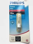 Philips BC50Q-CL Halogen T4 Mini Candelabra Light Bulb 50W. Fixed Price $22.45.