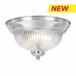 Monument Halophane Dome Ceiling Brushed Nickel 3-LIGHT Fixture 558732. Fixed Price $24.99.