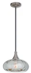 Livex Lighting 40603 Nickel Art Glass 1-LIGHT Mini Pendant With Shade. Fixed Price $155.96.