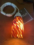 Elk Lighting 110-1ES 1-LIGHT 3"W X 5"T Mini Pendant W/glass Shade. Fixed Price $49.95.