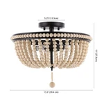 Safavieh Cascina 3LT 15.5" Flush Mount, Reduced Price 2172786162 FLU4084A. Fixed Price $82.00.