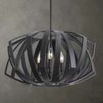 Uttermost 22137 Thales Matte Black Geometric Light Mid Century Modern Pendant. Fixed Price $722.40.