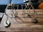 Chandelier Quoizel Century Silver Leaf Finish GLY5203CS. Fixed Price $195.99.