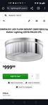 Kohler Lighting 22518-FMLED Simpalo 15 Flush Mount Ceiling Chrome. Fixed Price $650.00.