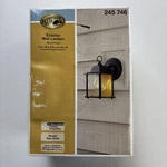 Hampton Bay Exterior Coach Black Lantern With Beveled Glass Nib Damaged Box. Fixed Price $5.28.