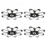 Craftersmark 4-PACK 250W Led Garage Lights, 25000LM, 8 Adj. Panels, E26/E27. Fixed Price $102.11.
