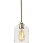 Afx Inc. WMMP06MBSN William 1 Light 5.5 Inch Satin Nickel Pendant Ceiling. Fixed Price $89.60.