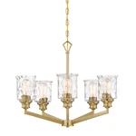 Designers Fountain Drake Light Chandelier, Brushed Gold 96385-BG. Fixed Price $134.99.