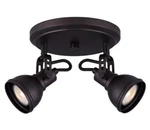 Canarm ICW622A0210 Bronze Polo 2-LIGHT 8"W Accent Or Wall Sconce. Fixed Price $23.80.