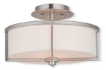 Livex Lighting 51073 Nickel Wesley 2-LIGHT Semi Flush Ceiling Fixture. Fixed Price $259.96.