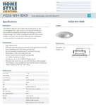 New Home Style Lighting HS56-WH-30K9 Ceiling Fixture Flush Mount. Fixed Price $29.99.