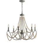 Jonathan Lighting JYL9060 Rustica 27"W Led Chandelier - Grey. Fixed Price $203.92.