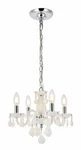 Chandelier Crystal Pendant White Fixture Bedroom Bathroom Kitchen Lighting. Fixed Price $211.25.