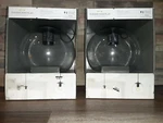 2 Threshold Menlo Glass Globe Pendant Ceiling Light Nib Black Finish. Fixed Price $29.99.