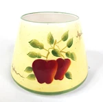 Home Interior Glass Jar Candle Topper Shade Ceramic New Apples Country Farmhouse. Fixed Price $12.00.