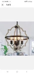 New Tzoe Farmhouse Orb Rustic 4-LIGHT Chandelier Candelabra Antique White Finish. Fixed Price $149.34.