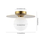 Safavieh Finlay 12" Flush Mount, Reduced Price 2172766942 FLU4075A. Fixed Price $47.00.