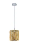 Crystal Chandelier Pendant Yellow Amber Kitchen Island Light Fixture Oval 5"X7". Fixed Price $397.62.