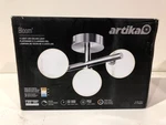 Artika Bloom 3-LIGHT Brushed Nickel 13 In. Flush Mount Frosted Glass Sealed. Fixed Price $74.99.