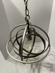 Home Decorators Collection 1-LIGHT Bronze And Champagne Pewter Orb Mini Pendant. Fixed Price $19.99.