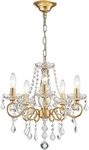 Elegant Mini Chandelier With K9 Crystals For Living Room, Gold Finish. Fixed Price $116.99.