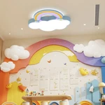 Cartoon Bedroom Ceiling Lights Cloud Rainbow Acrylic Led Chandelier For Boy Girl. Fixed Price $69.91.