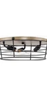 Kira Home Modern Farmhouse Metal Case Light Fixture Smoked Birch Finish. Fixed Price $53.69.