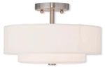 Livex Lighting 51043-91 Claremont Semi-flush Mount Brushed Nickel. Fixed Price $165.96.