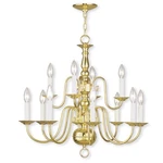 Livex Lighting 5012-02 Williamsburgh Chandelier Polished Brass. Fixed Price $529.96.