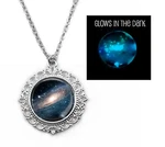 The Dark Milky Way Charm Necklace - Glowing Stars Galaxy Pendant Jewelry. Fixed Price $24.00.