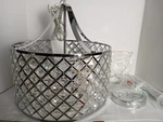 Ove Bakeri AD2010-3 Lattice Light 14.3" Chrome Chandelier Ceiling New. Fixed Price $90.00.
