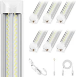 Elekico 100W 8FT Led Shop Light 15000LM 5000K 6 Pack V Shape. Fixed Price $224.99.
