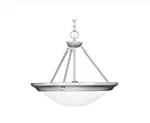 Progress Lighting Eclipse Collection 3-LIGHT Brushed Steel Foyer Pendant. Fixed Price $190.00.