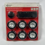 Commercial Electric EC1333BK-C Black Cabinet 6-LIGHT Xenon Task Kit W Dimmer. Fixed Price $99.95.