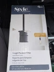 New Style Selections 1LIGHT Pendant Fitter Matte BLACK(3786701). Fixed Price $26.00.
